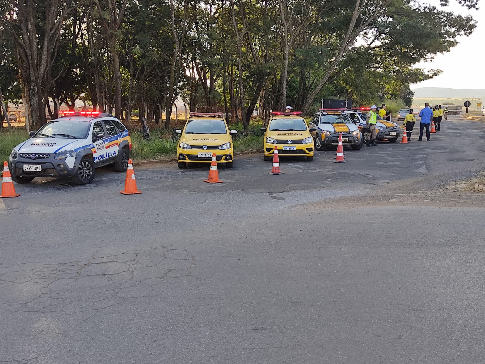 Polícia Militar Rodoviária Polícia Militar Sestran e Secretaria de